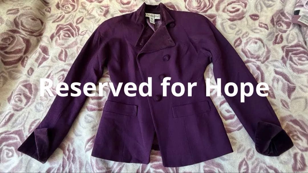 Christian Dior 紫色 ウールジャケット size:2P