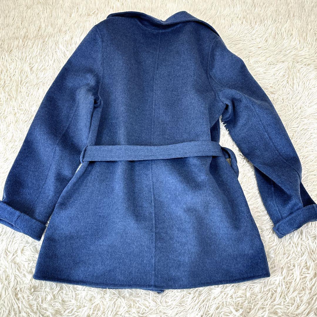 JOSEPH ジョセフ カシミヤ リバージャケット 女優襟 ベルト付き 軽い