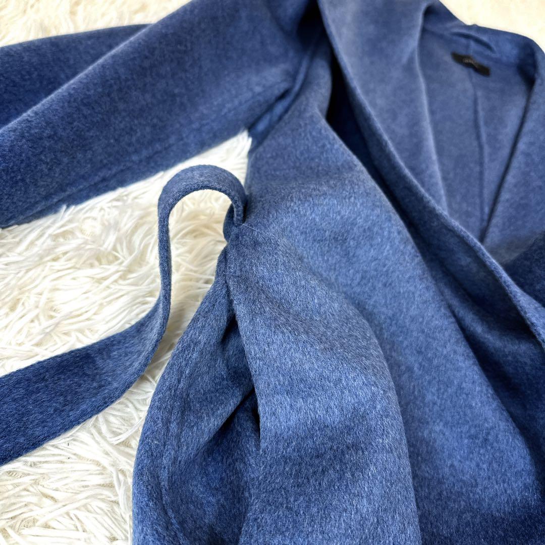 JOSEPH ジョセフ カシミヤ リバージャケット 女優襟 ベルト付き 軽い