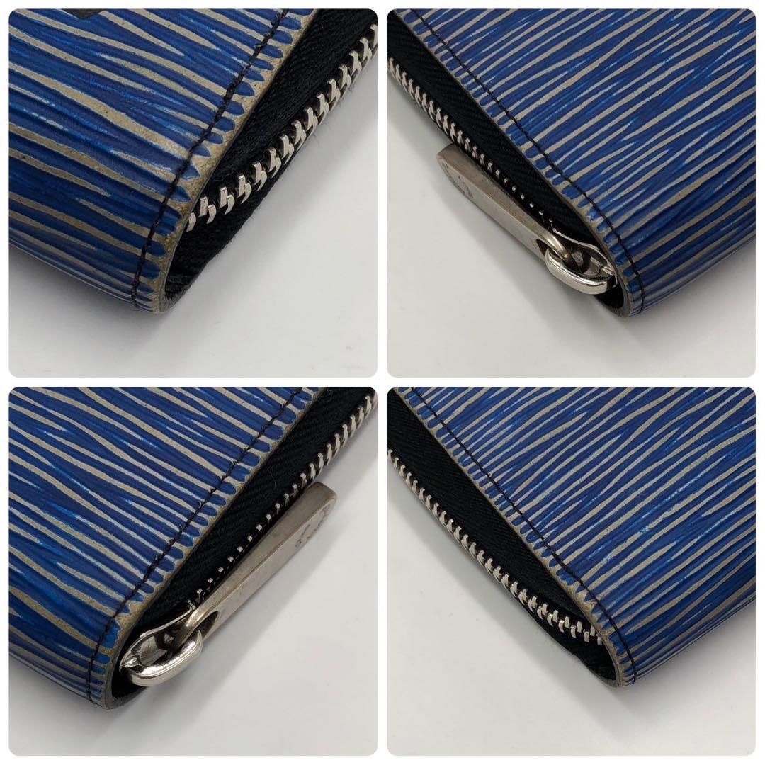 ［極美品］LOUIS VUITTON エピ デニム　ジッピーウォレット　長財布