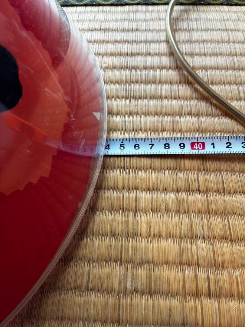 Marimekkoマリメッコ　赤ランプ　レトロ　アンティーク　ダウンライト