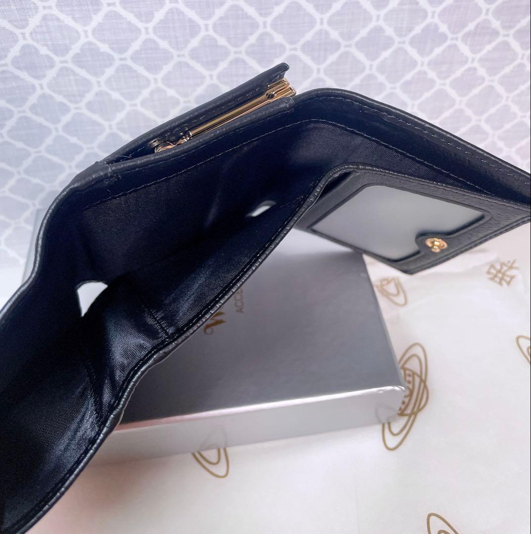 【最新☆新品】ヴィヴィアン・ウエストウッド　三つ折り財布 ブラック