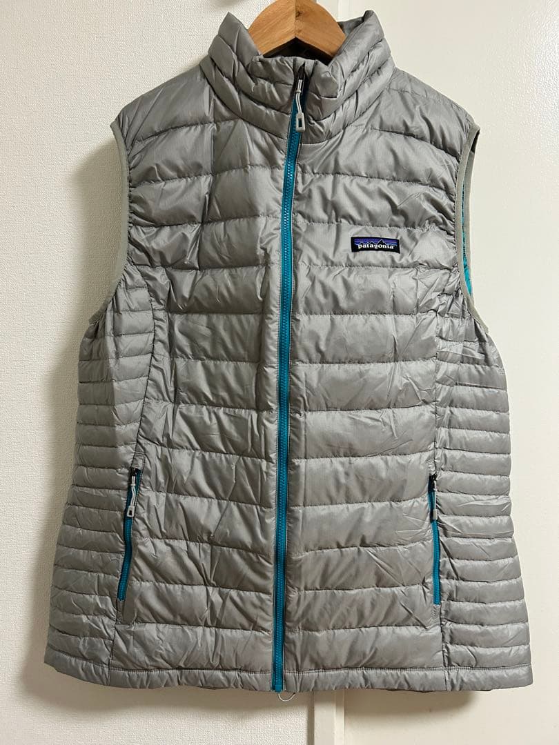 Patagonia グレー ダウンベスト　XL レディース