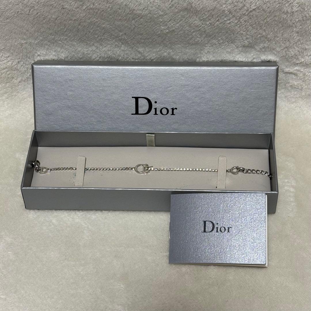 【お値下げ】Dior CD シルバー チェーン ブレスレット レディース