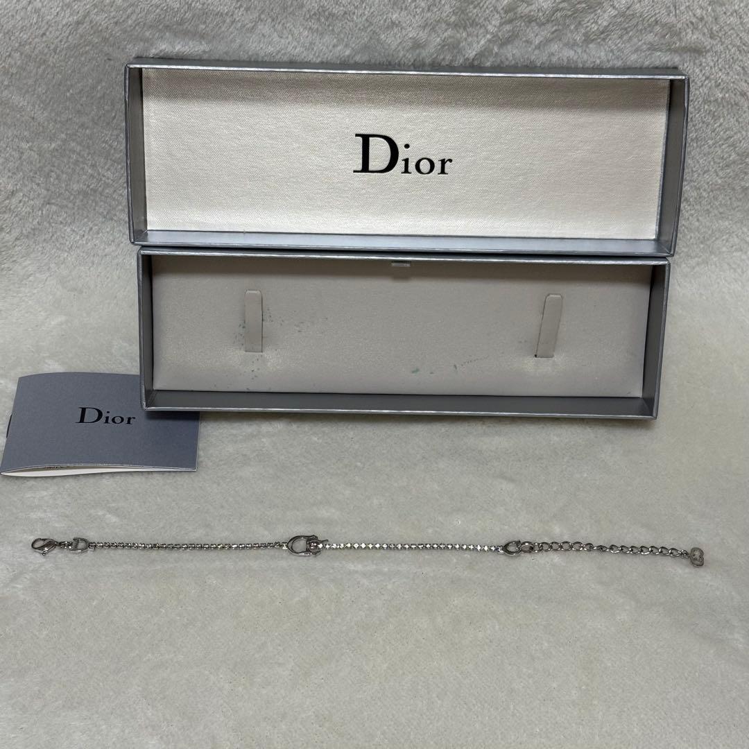 【お値下げ】Dior CD シルバー チェーン ブレスレット レディース