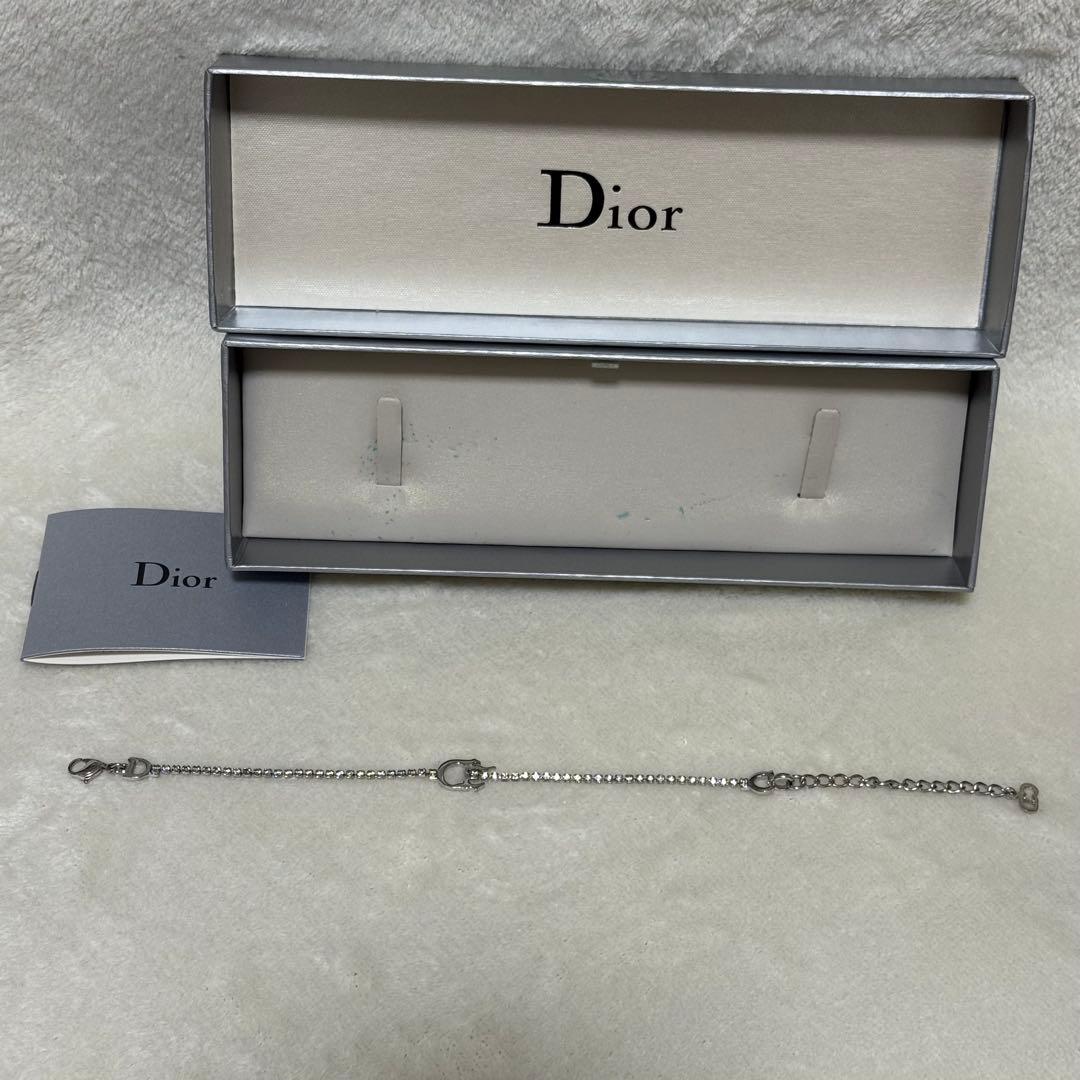 【お値下げ】Dior CD シルバー チェーン ブレスレット レディース