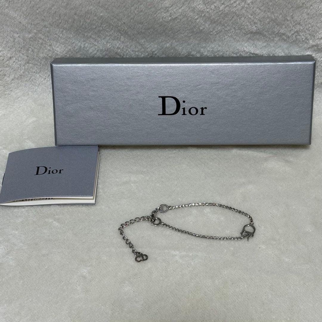 【お値下げ】Dior CD シルバー チェーン ブレスレット レディース