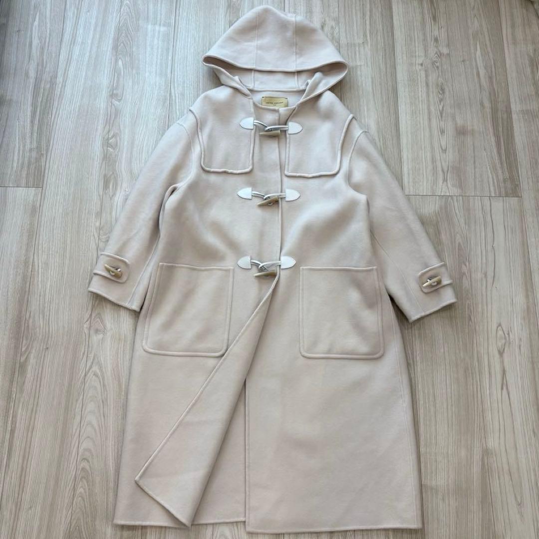 【美品】UNITED ARROWS ダブルフェイス ダッフルコート オフホワイト