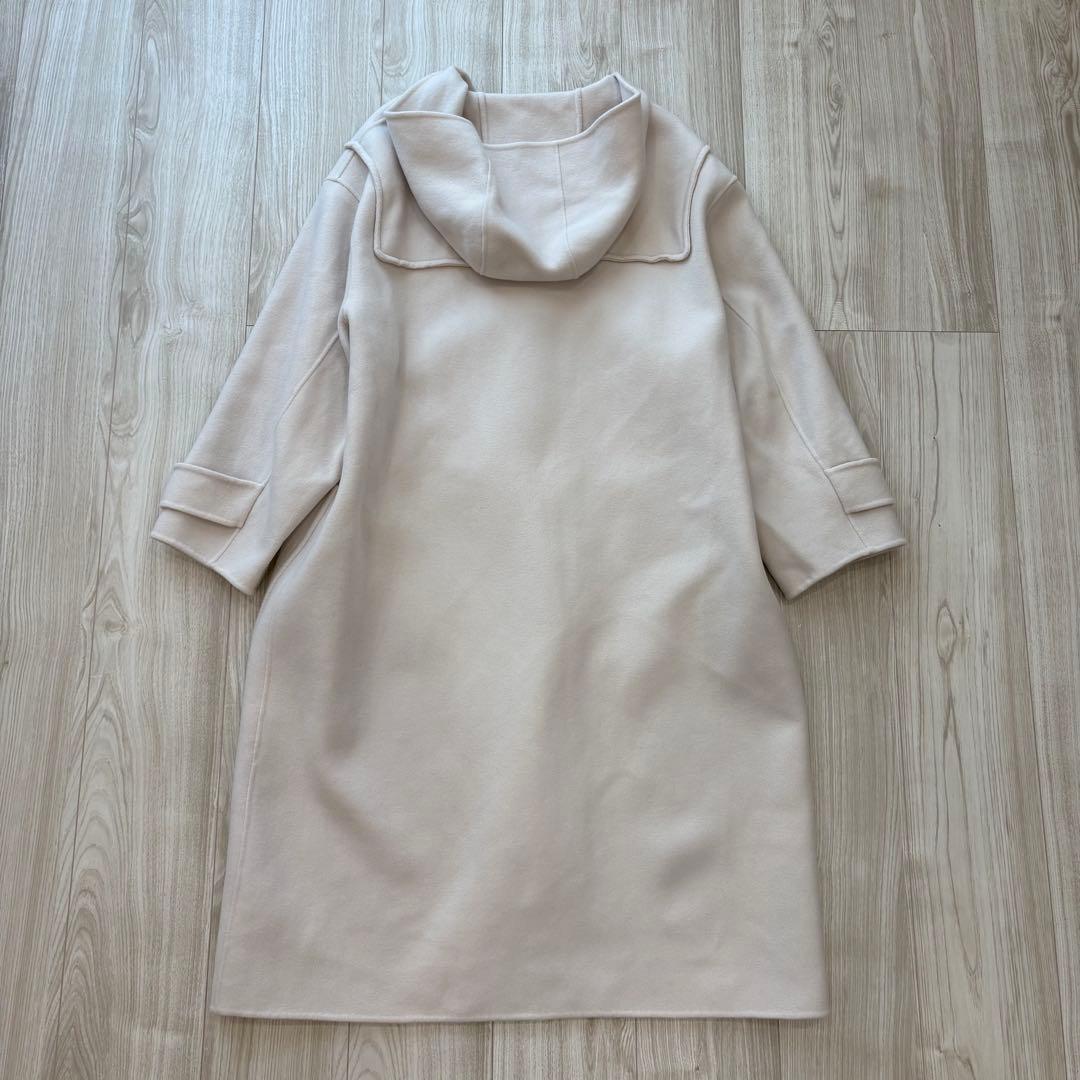 【美品】UNITED ARROWS ダブルフェイス ダッフルコート オフホワイト