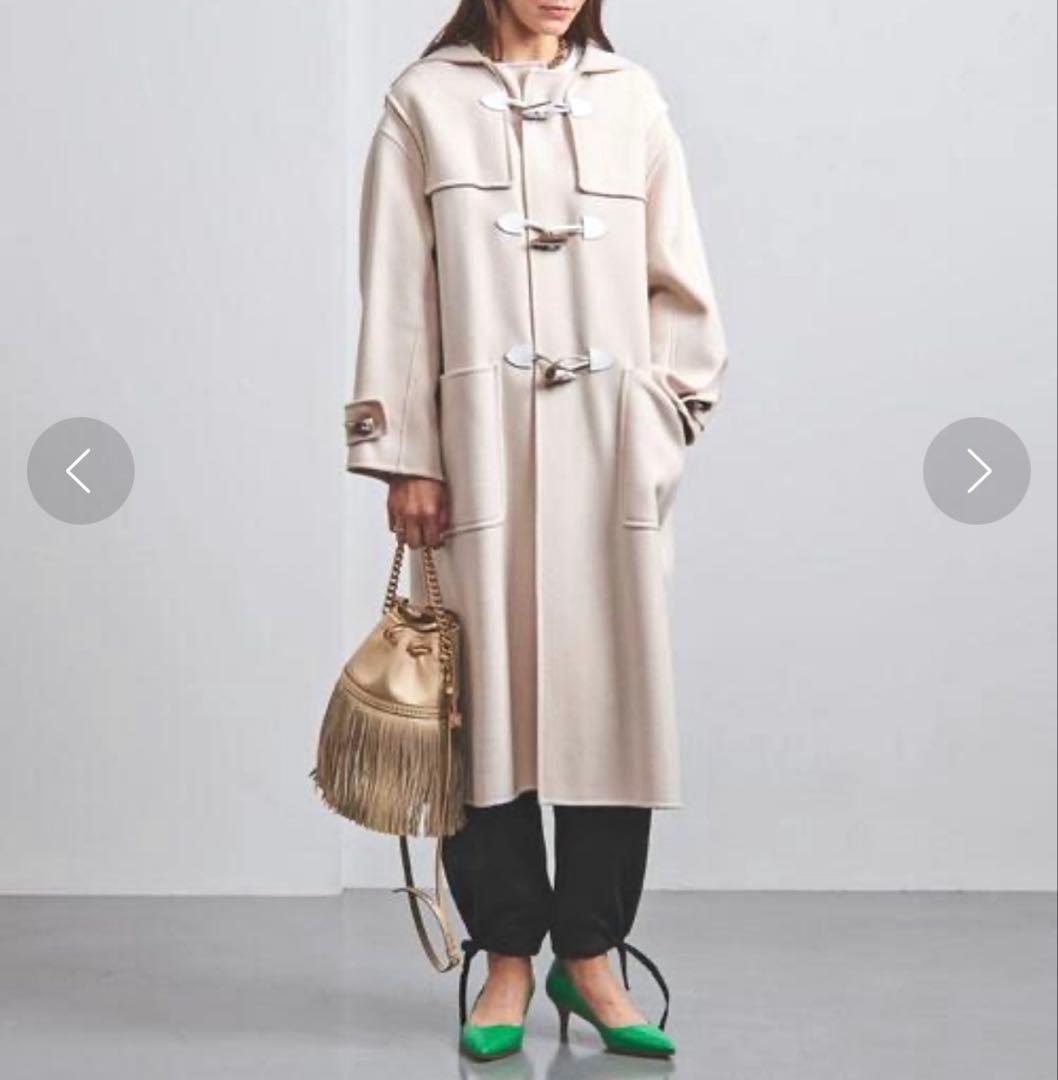 【美品】UNITED ARROWS ダブルフェイス ダッフルコート オフホワイト