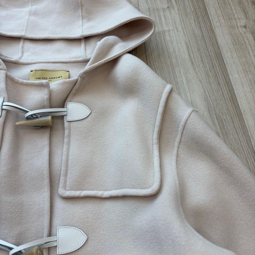 【美品】UNITED ARROWS ダブルフェイス ダッフルコート オフホワイト