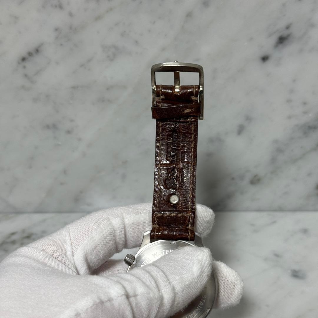 美品 IL BISONTE イルビゾンテ 腕時計 クロノグラフ アナログ レザー