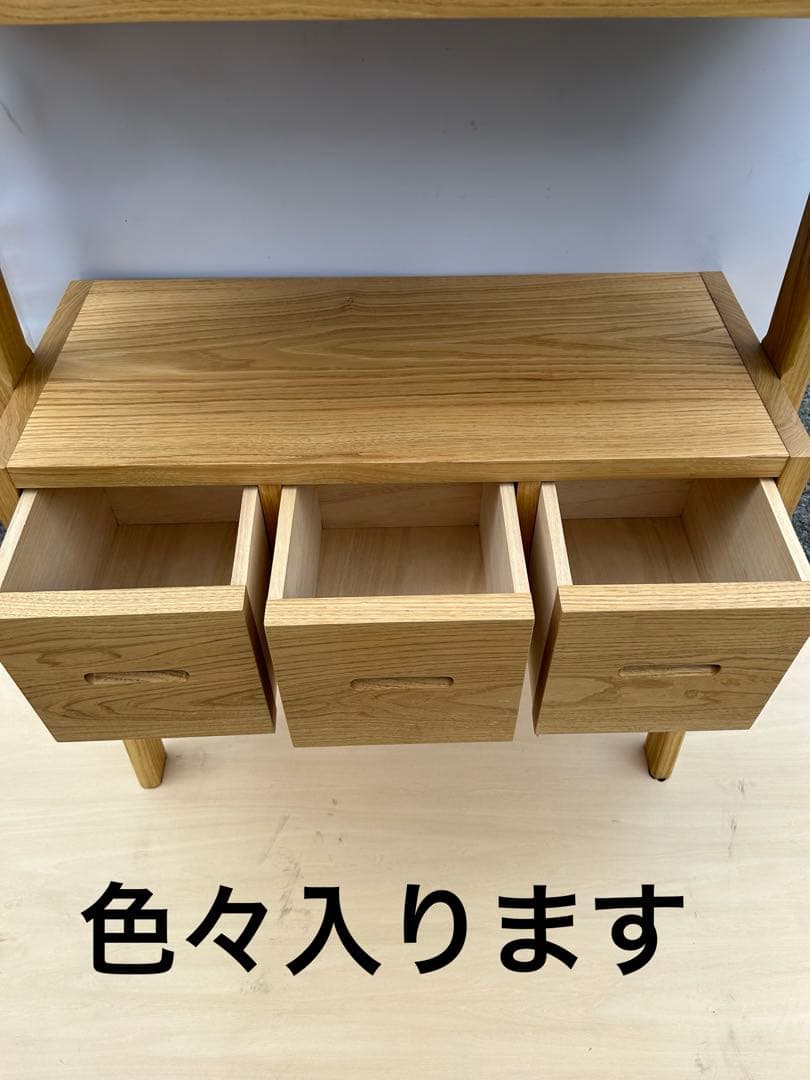 [たのメル便] ホワイトアッシュ　立てかけボード　無垢材　新品未使用