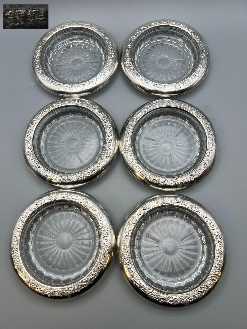 銀製刻印　タレントコースター　６個セット