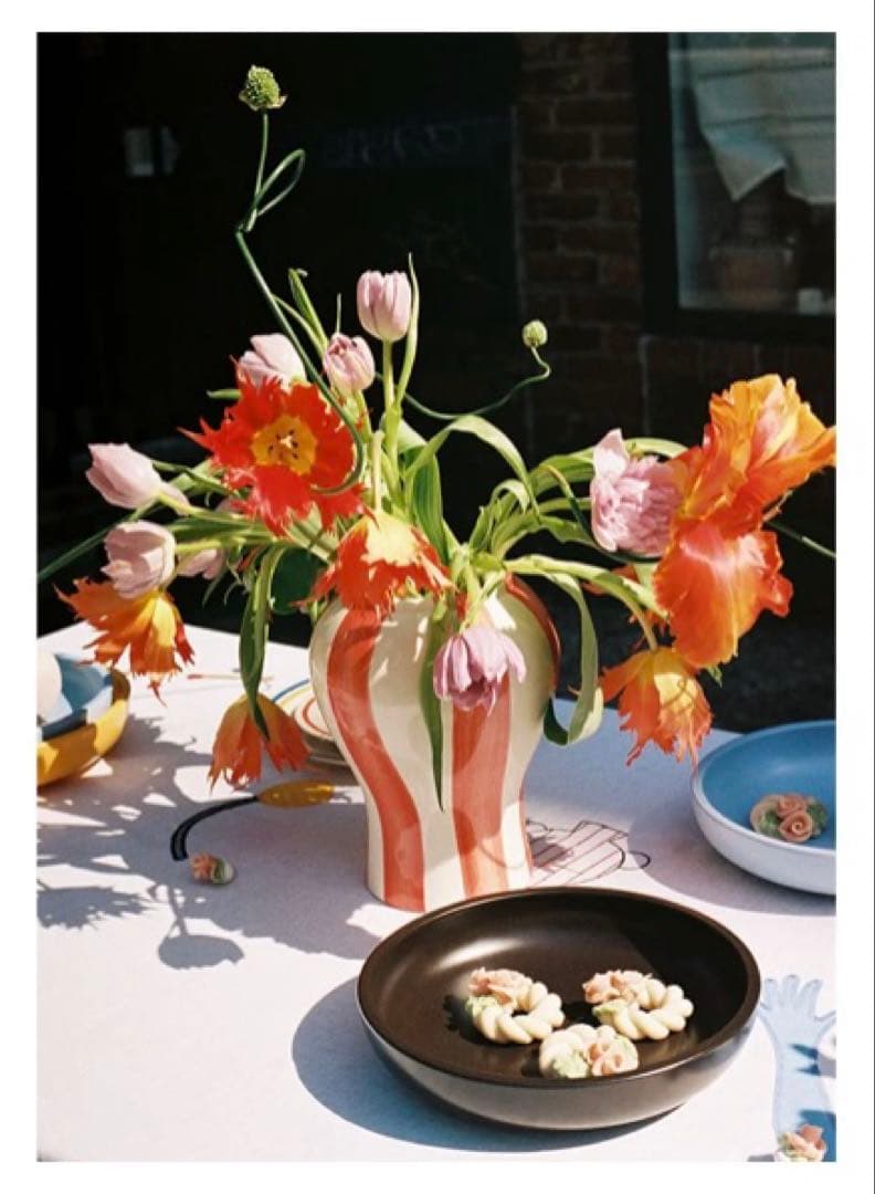 HAY 花瓶 ソブレメサ ベース　ストライプ　北欧デザイン