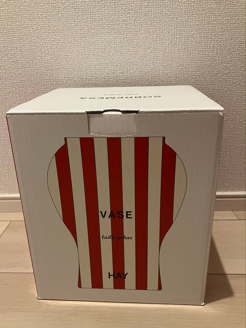HAY 花瓶 ソブレメサ ベース　ストライプ　北欧デザイン