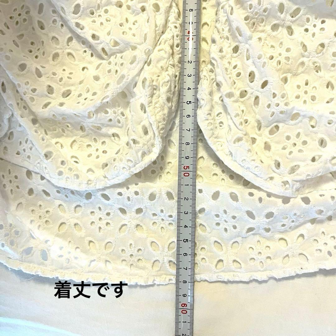 【希少】トリココムデギャルソン　レースブラウス　Sサイズ　丸襟　半袖シャツ