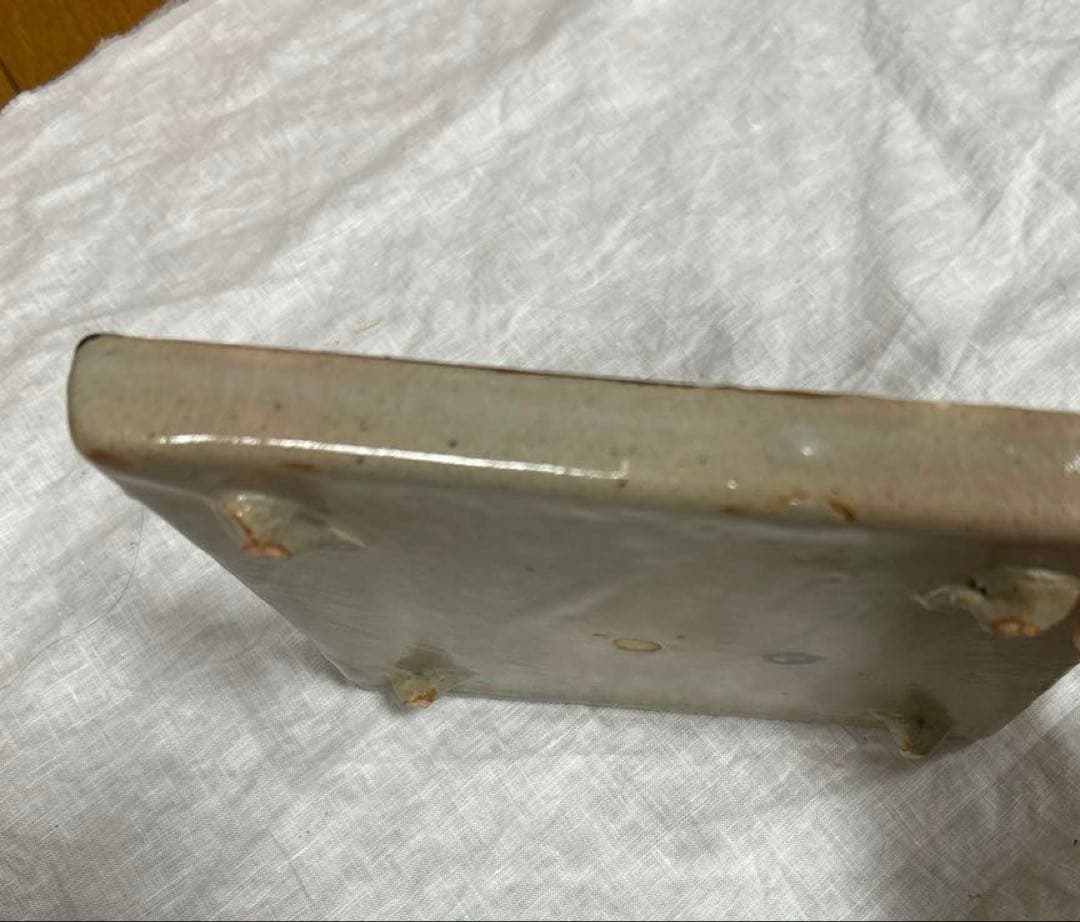 仙山窯/安藤日出武 造/金彩波紋大皿/飾皿/共箱/陶磁器/焼物