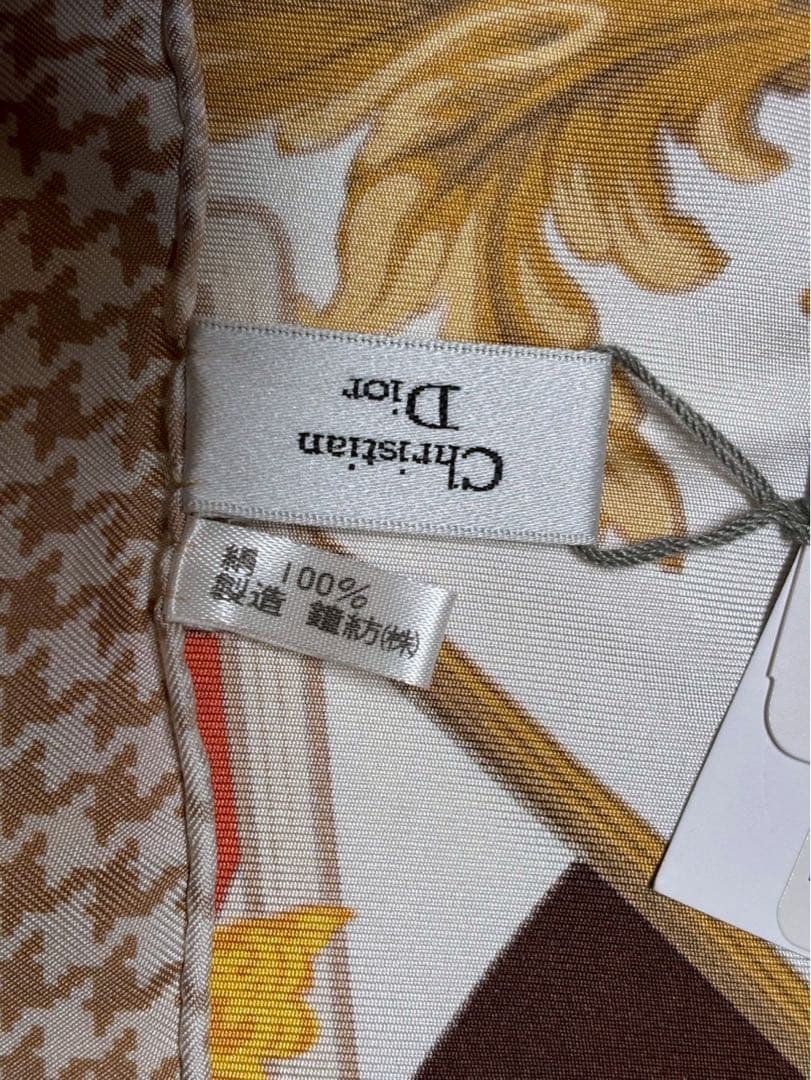 【新品未使用】Christian Dior スカーフ トランプ柄