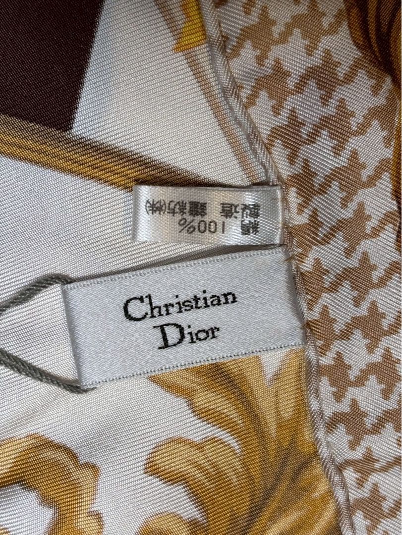 【新品未使用】Christian Dior スカーフ トランプ柄