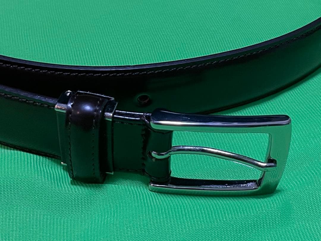 ほぼ新品 コードバンベルト ダークブラウン 日本製