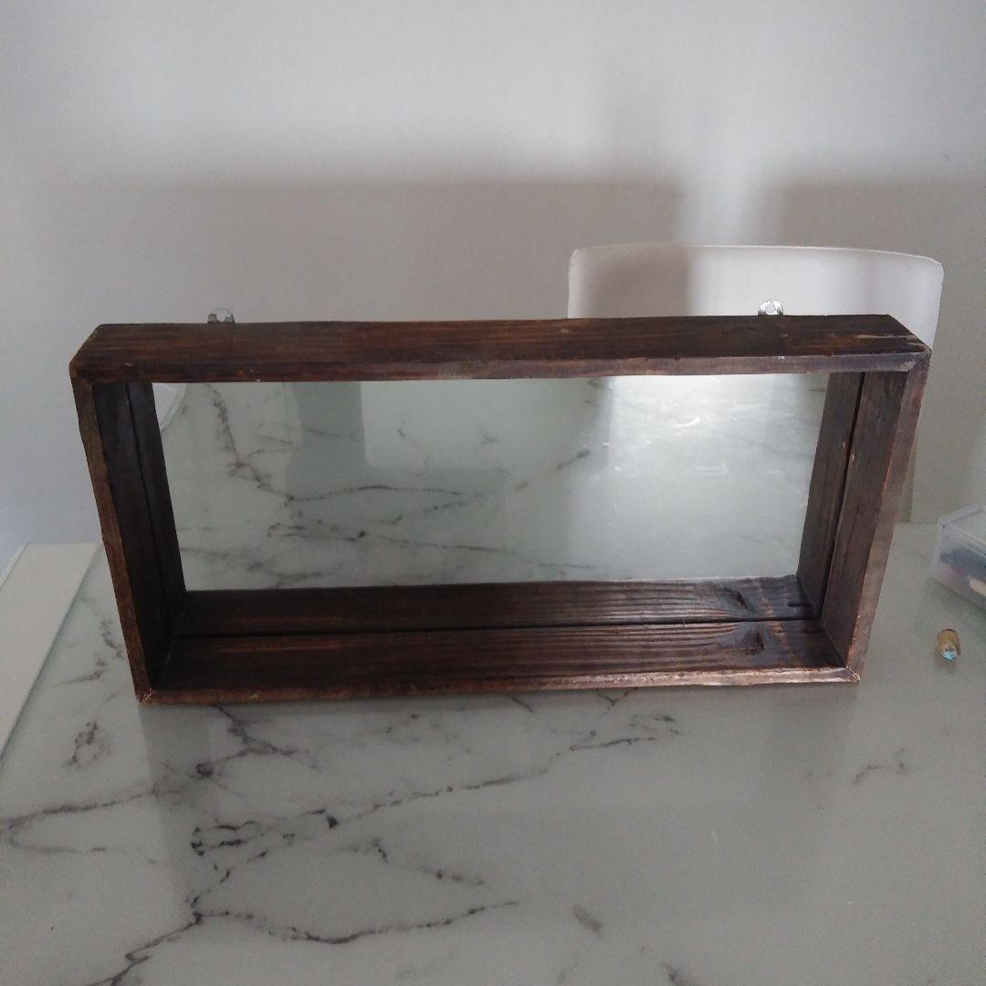 ☆アンティーク　木製ミラー☆