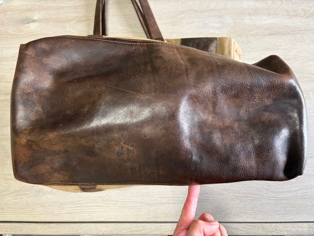 RRL ダブルアールエル キャンバスレザー トートバッグ s2w8 ネペンテス