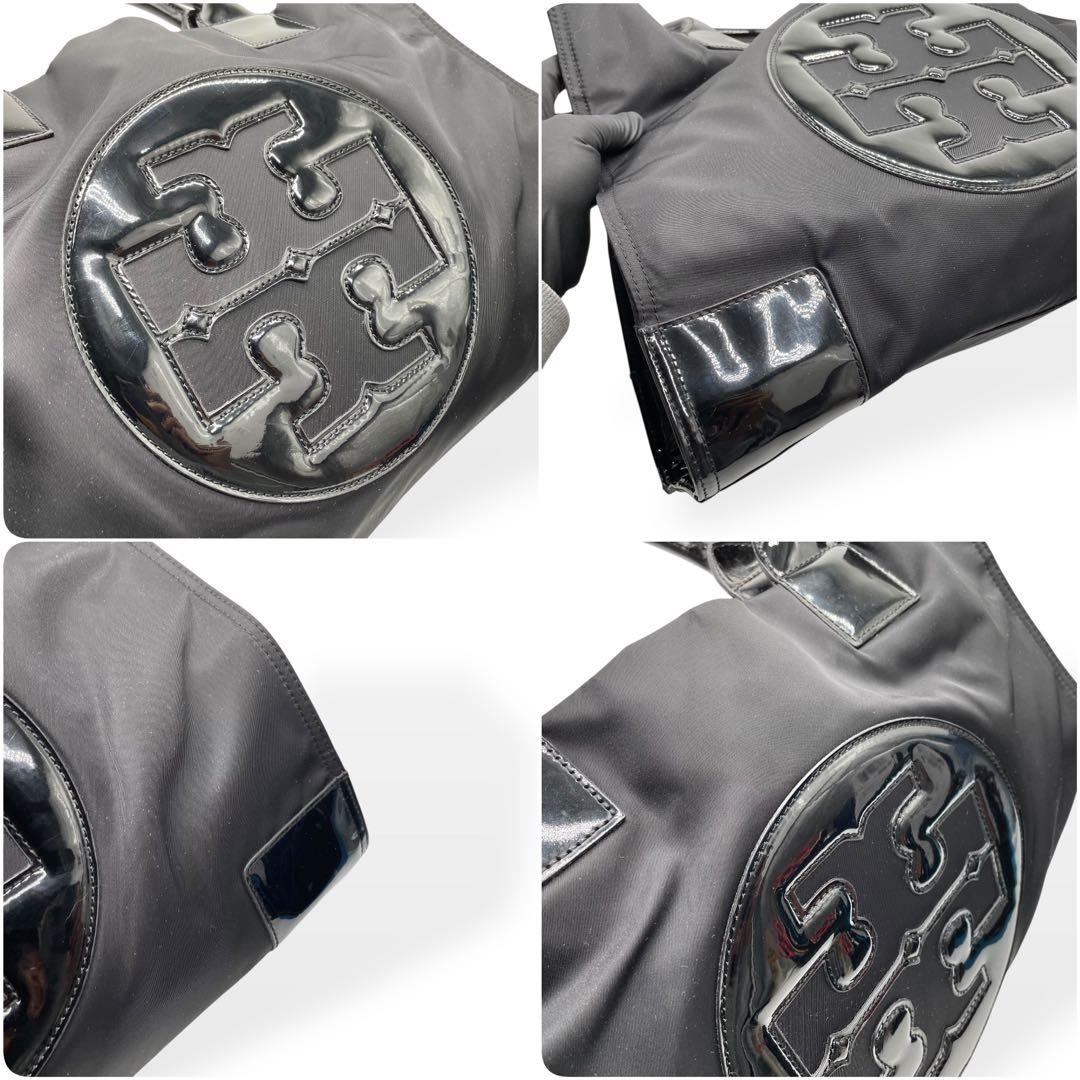 極美品　Tory Burch トリーバーチ　トートバッグ　大容量　ナイロン　黒