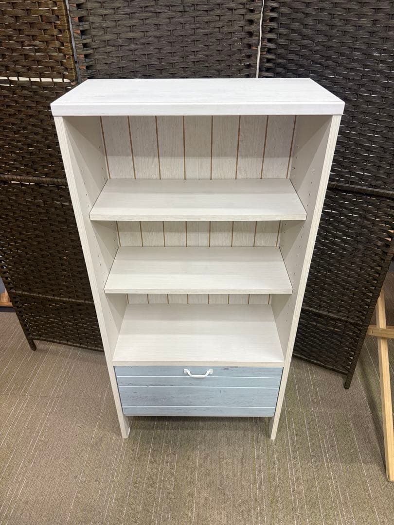 【洗浄消毒作業済】ニトリ　フリーラック　マリーナ　SEA1260HWW&BL