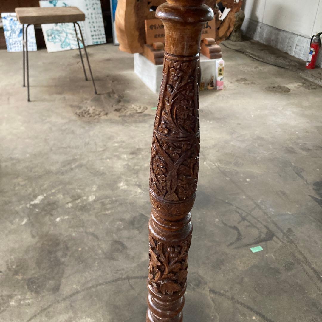 め*り様 木彫 ヴィンテージ フロアランプ 高さ173cm アンティーク 照明器