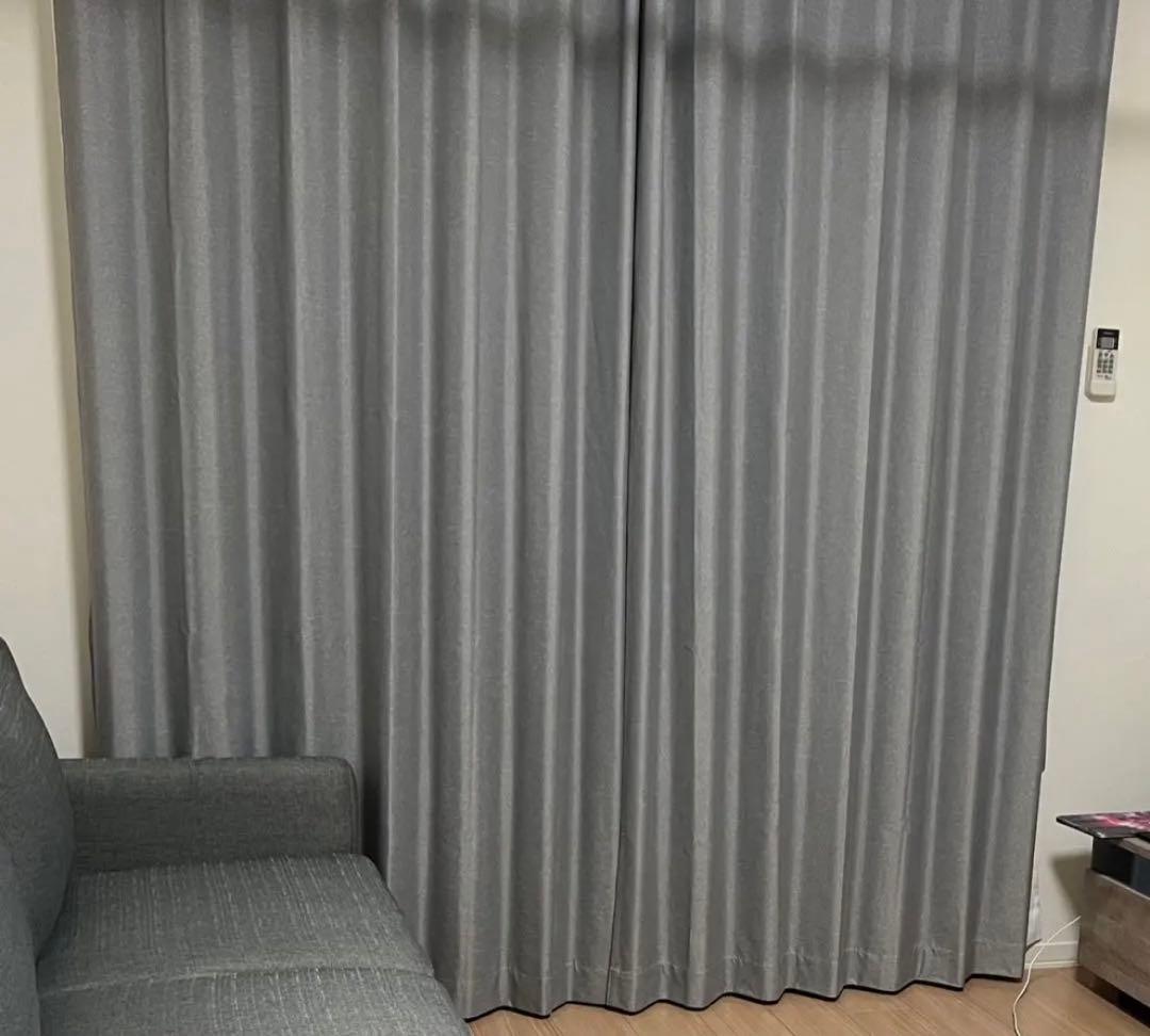 バラ売り不可［レースカーテン付き］ニトリ オーダーカーテン8枚セット