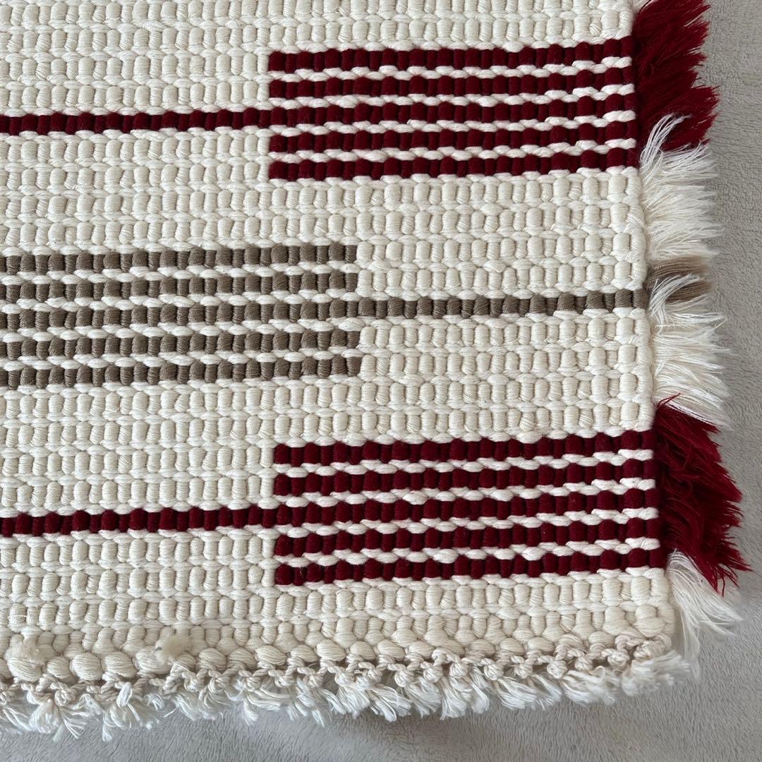 【倉敷本染手織研究所】ノッティング織ウール椅子敷き