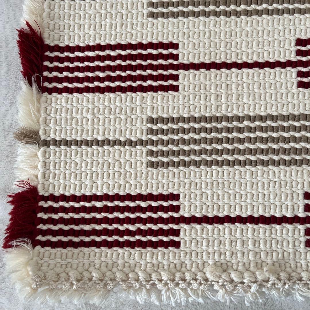 【倉敷本染手織研究所】ノッティング織ウール椅子敷き