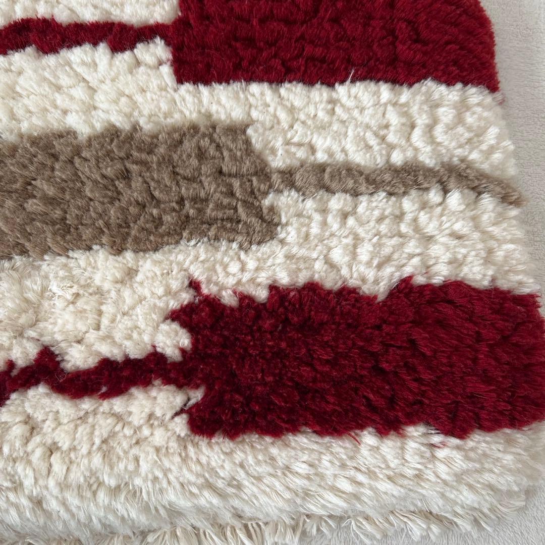 【倉敷本染手織研究所】ノッティング織ウール椅子敷き