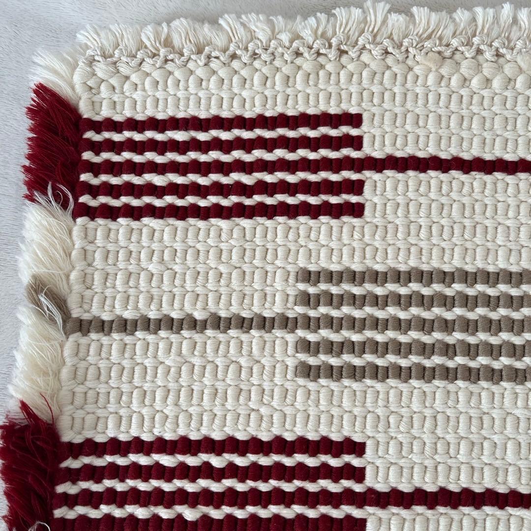 【倉敷本染手織研究所】ノッティング織ウール椅子敷き