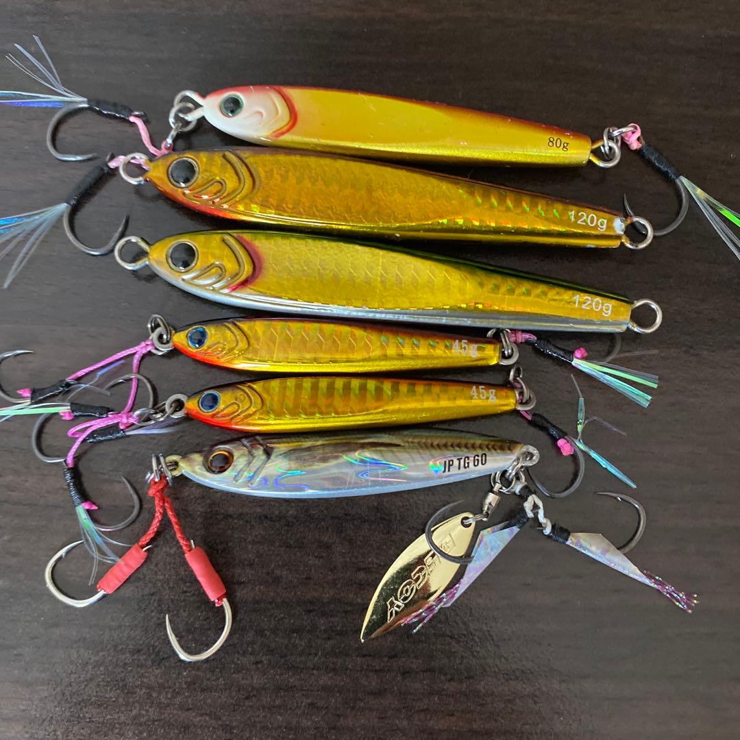 タングステンジグ　6個セットTGメタルジグ