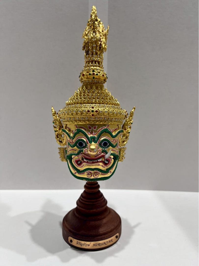 レア物タイ伝統 仮面舞踊 コーン マスク オブジェ