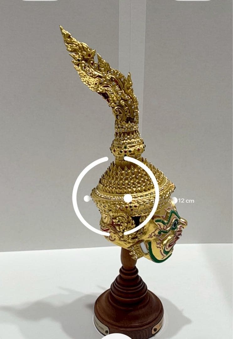 レア物タイ伝統 仮面舞踊 コーン マスク オブジェ