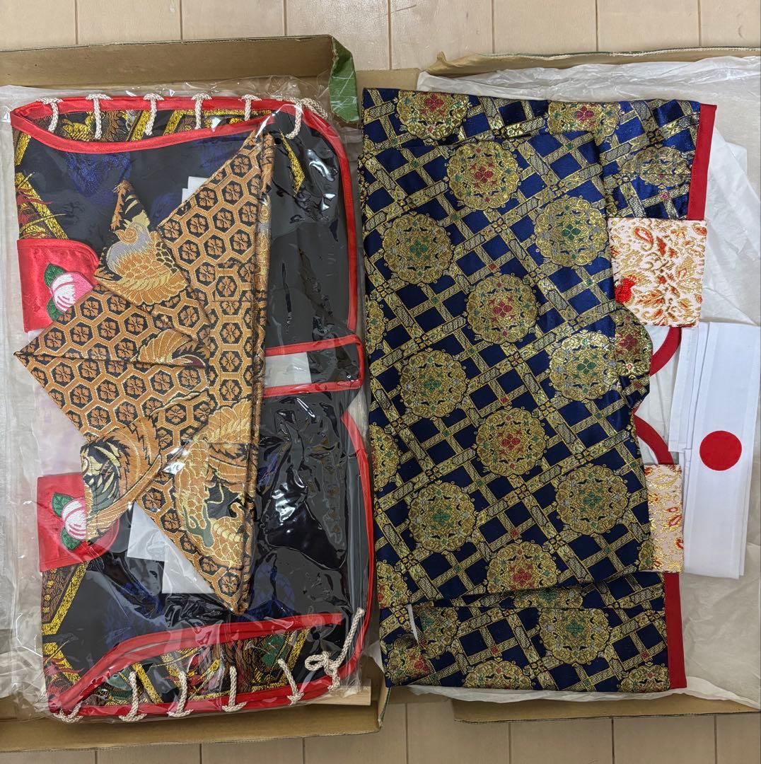 着用兜 陣羽織 五月人形 オルゴール付き ガラスケース入り 陣羽織付き