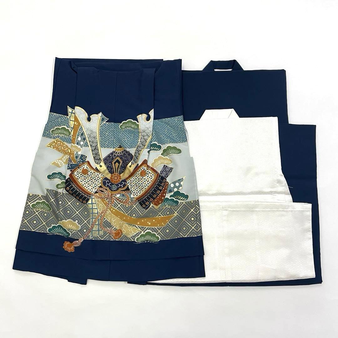 七五三 羽織セット 男の子 羽織 着物 長襦袢 半衿付き 5歳 No.124