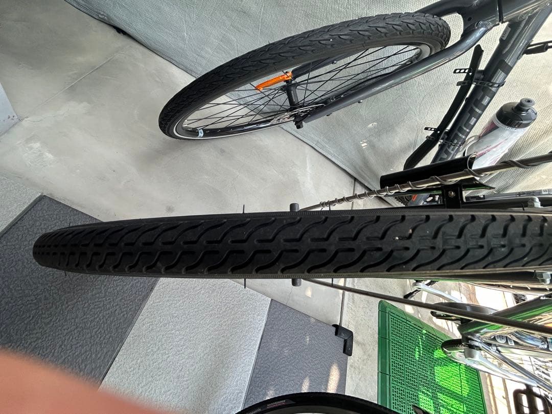 シティバイク アルミ製 前バスケット付き　27インチ　美品