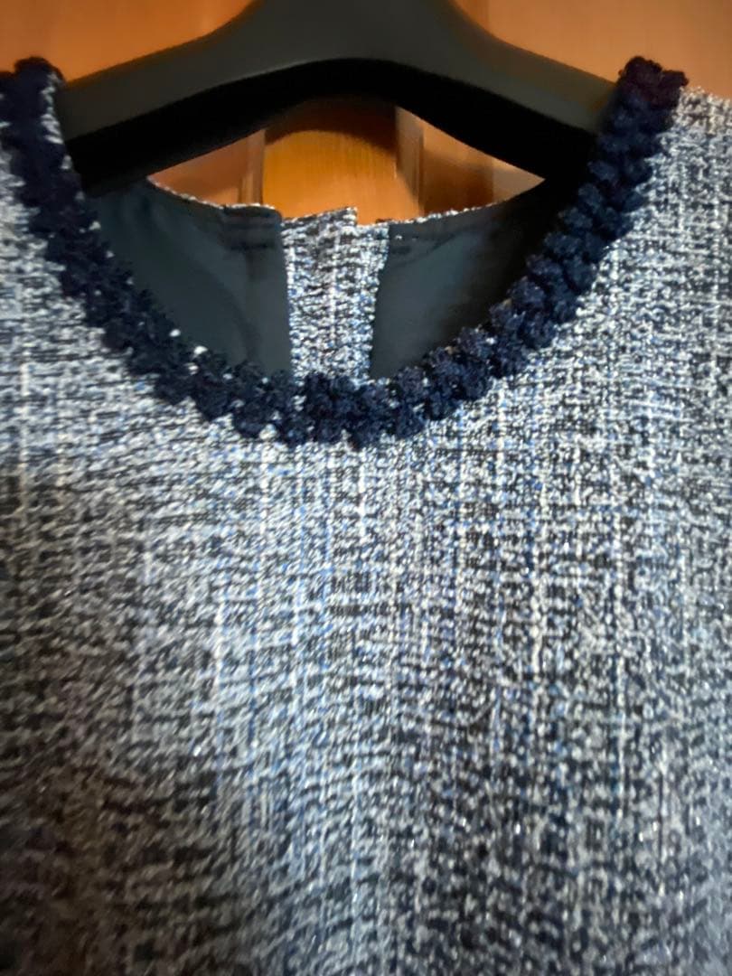 ROSE♥️アンドラブ♥️上品でエレガントなツィードジャガードワンピース3L