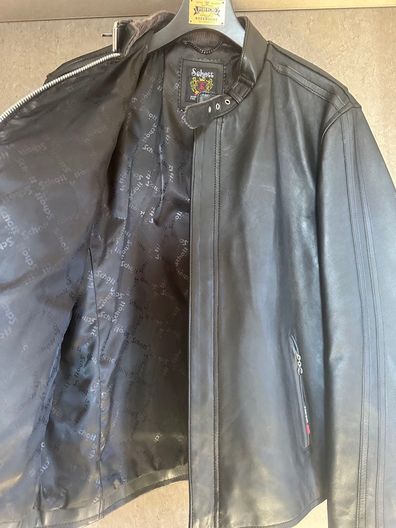 ぽ*ず様 未使用 N.Y.C. ショット CLASSIC RACER 羊革レザー