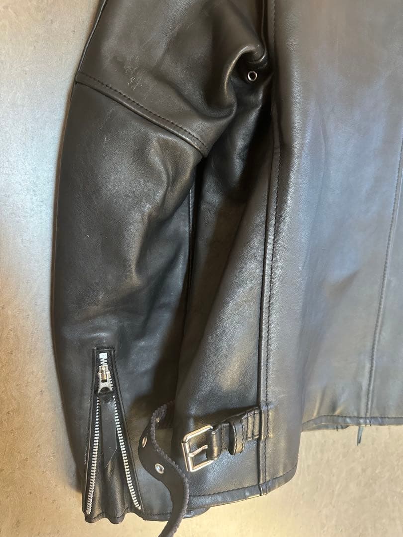 ぽ*ず様 未使用 N.Y.C. ショット CLASSIC RACER 羊革レザー