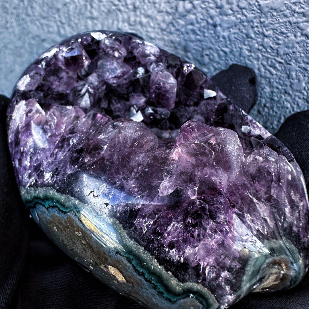 濃紫の煌めき☆瑪瑙☆&アメジストミニドーム&アイリスクォーツ浄化セットA1184