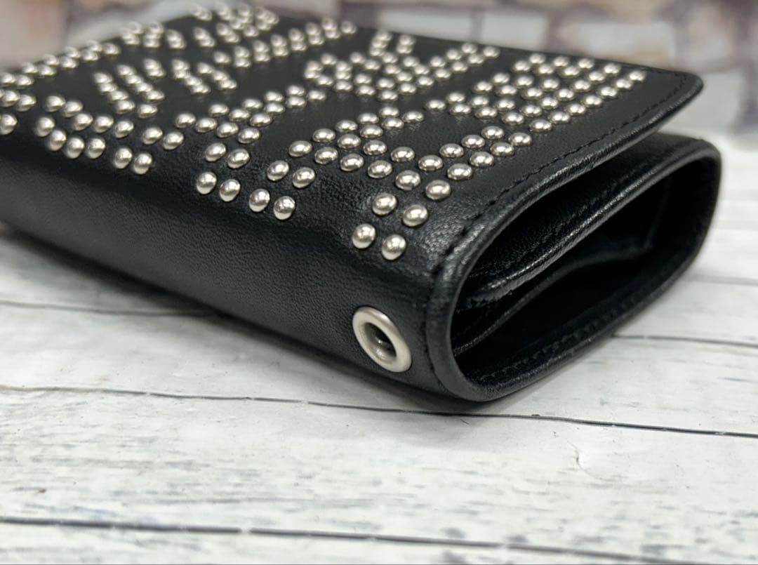 HYSTERIC GLAMOUR ロゴスタッズ 三つ折りウォレット　6932