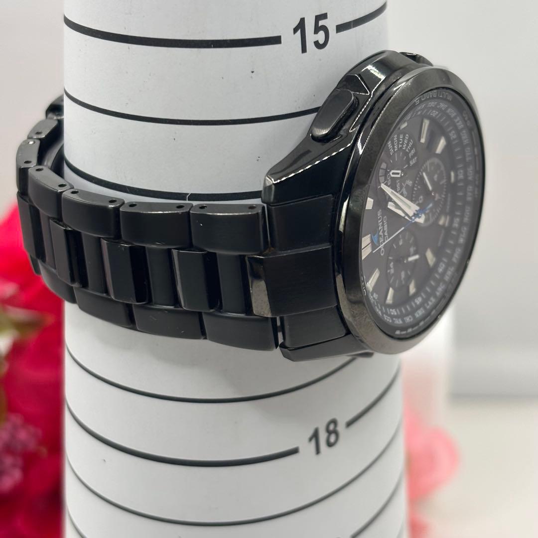 稼働品☆　CASIOカシオ　OCEANUSオシアナス　電波ソーラー　メンズ腕時計