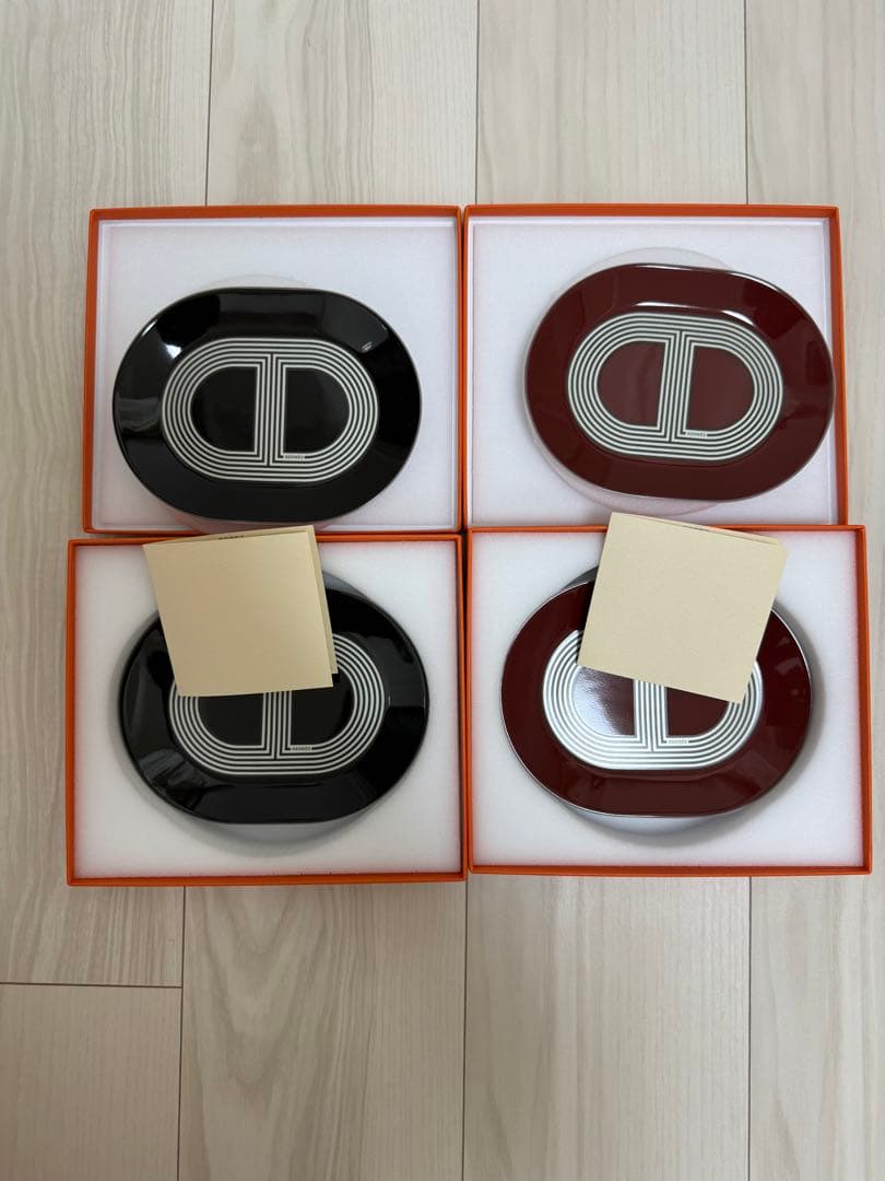 hermes エルメス　ミニラリー24 小皿4個
