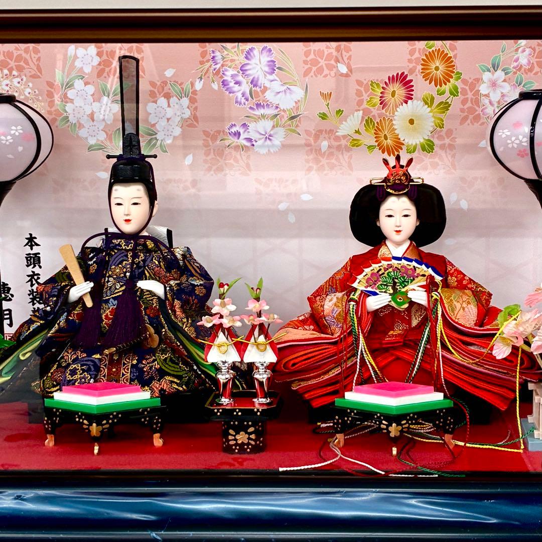 ☆極美品☆雛人形 恵月 本頭衣装着 ケース入り