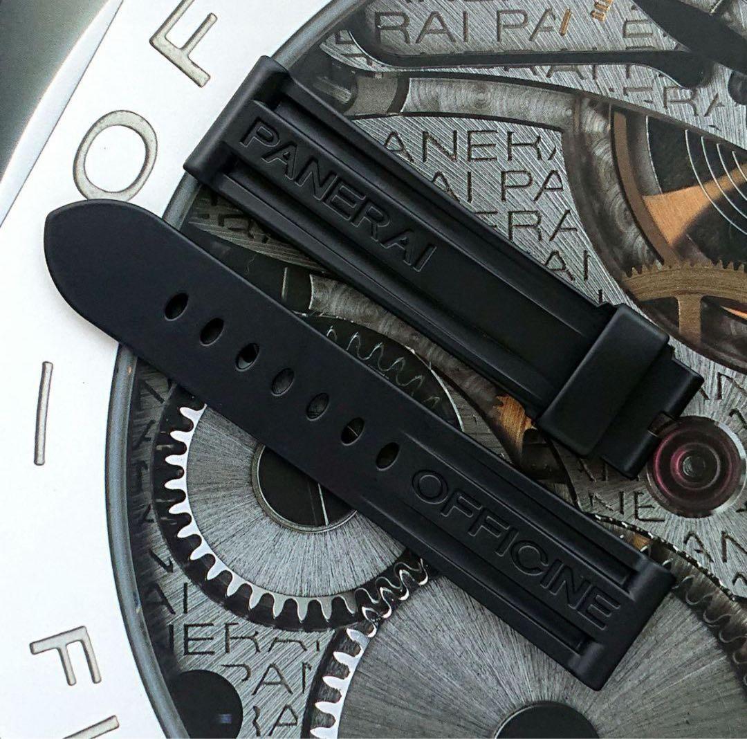 オフィチーネ パネライ 純正ラバーベルト ブラック XL